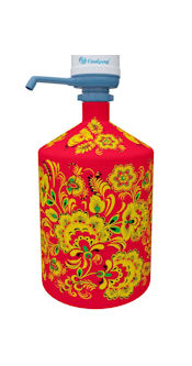 Чехол для бутыли кулера 19 литров HOHLOMA RED COOLER